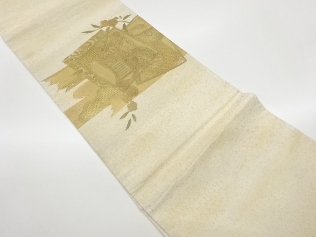 JAPANESE FUKURO OBI / EMBROIDERY / CARRIAGE